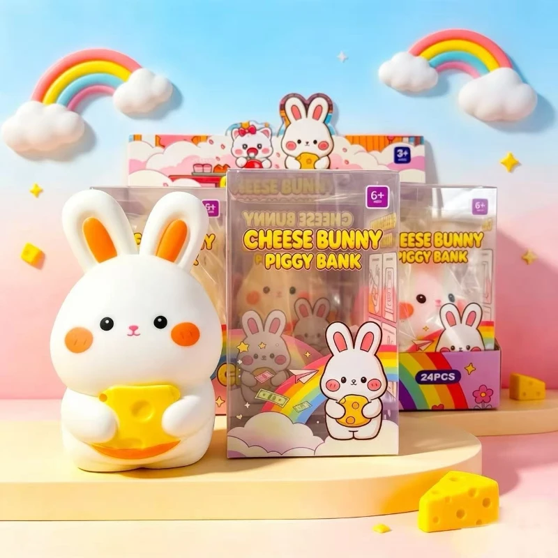 Kawaii Adult Child Flour Rabbit Molding Fun Animal Slow Rebound Squishy Stress Reliever Toys Little Toys for Kids Birthday Gifts