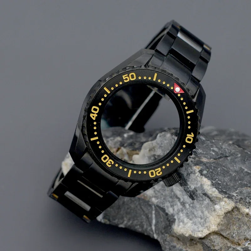 

Мужские часы, черный корпус, подходят для SPB185/187, дайверские часы, Япония NH34 NH35 NH36, автоматические часы 200 м, водонепроницаемые часы с сапфировым стеклом