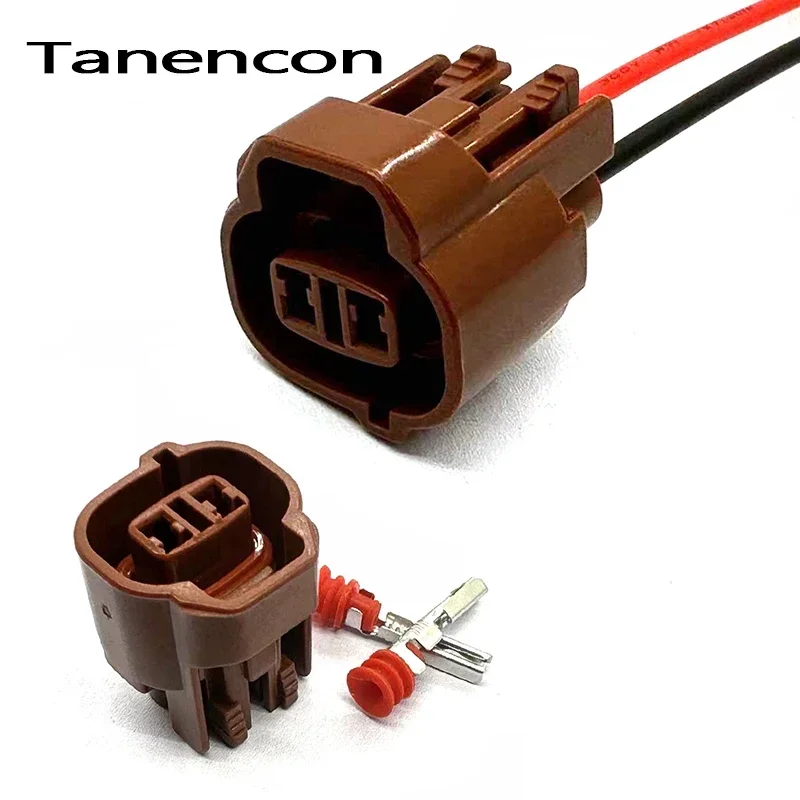 

1 Set 2 Pin 2.0mm Waterproof Car Turn Signal Light Plug Female Coolant Temperature Sensor Connector 6189-0033 for Toyota Mazda