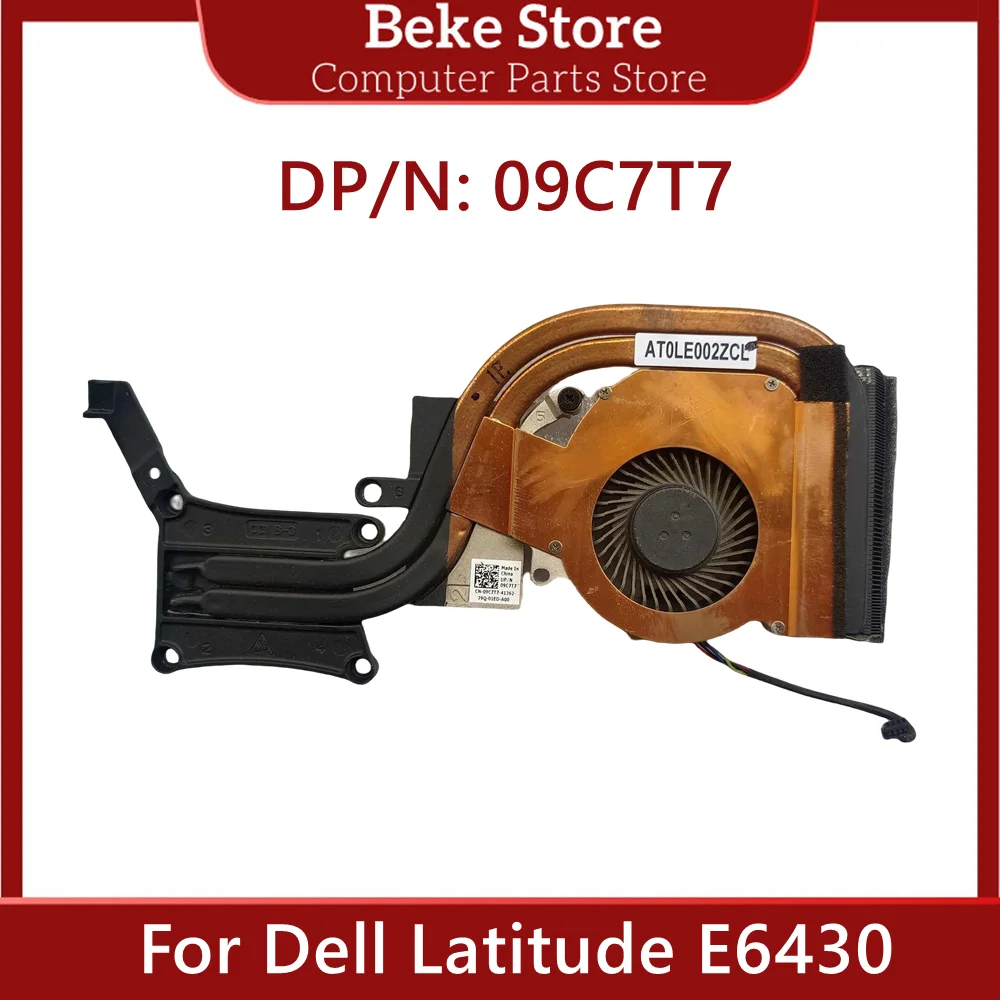 Beke 09C7T7 Original For Dell Latitude E6430 Cooling Fan With HeatSink CN-09C7T7 9C7T7 AT0LE002ZAL High Quality