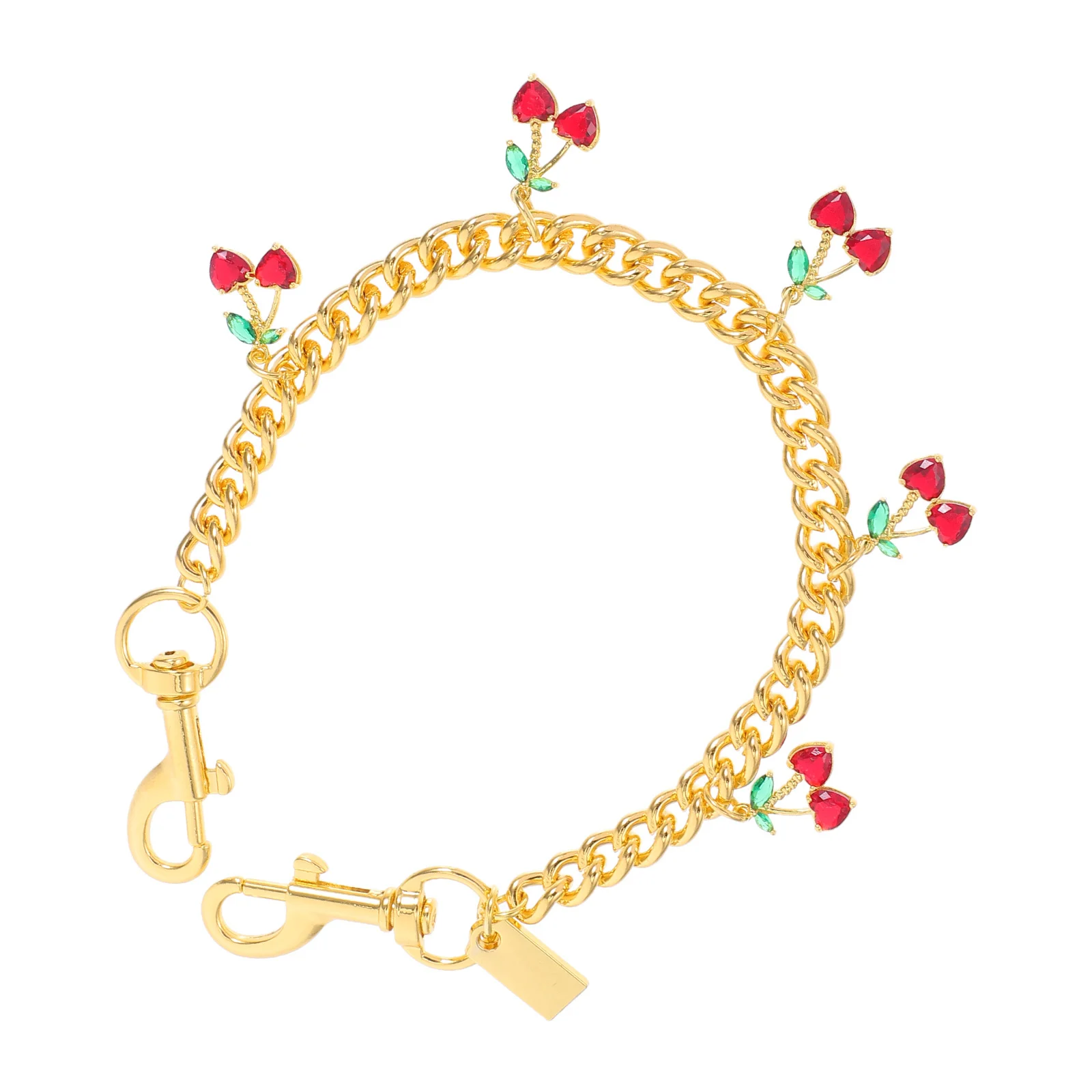 

Cherry Bag Chain Lightweight Fruit Purse Charm Decorative Handbag Extension for Tote Shoulder Crossbody Women Accessories