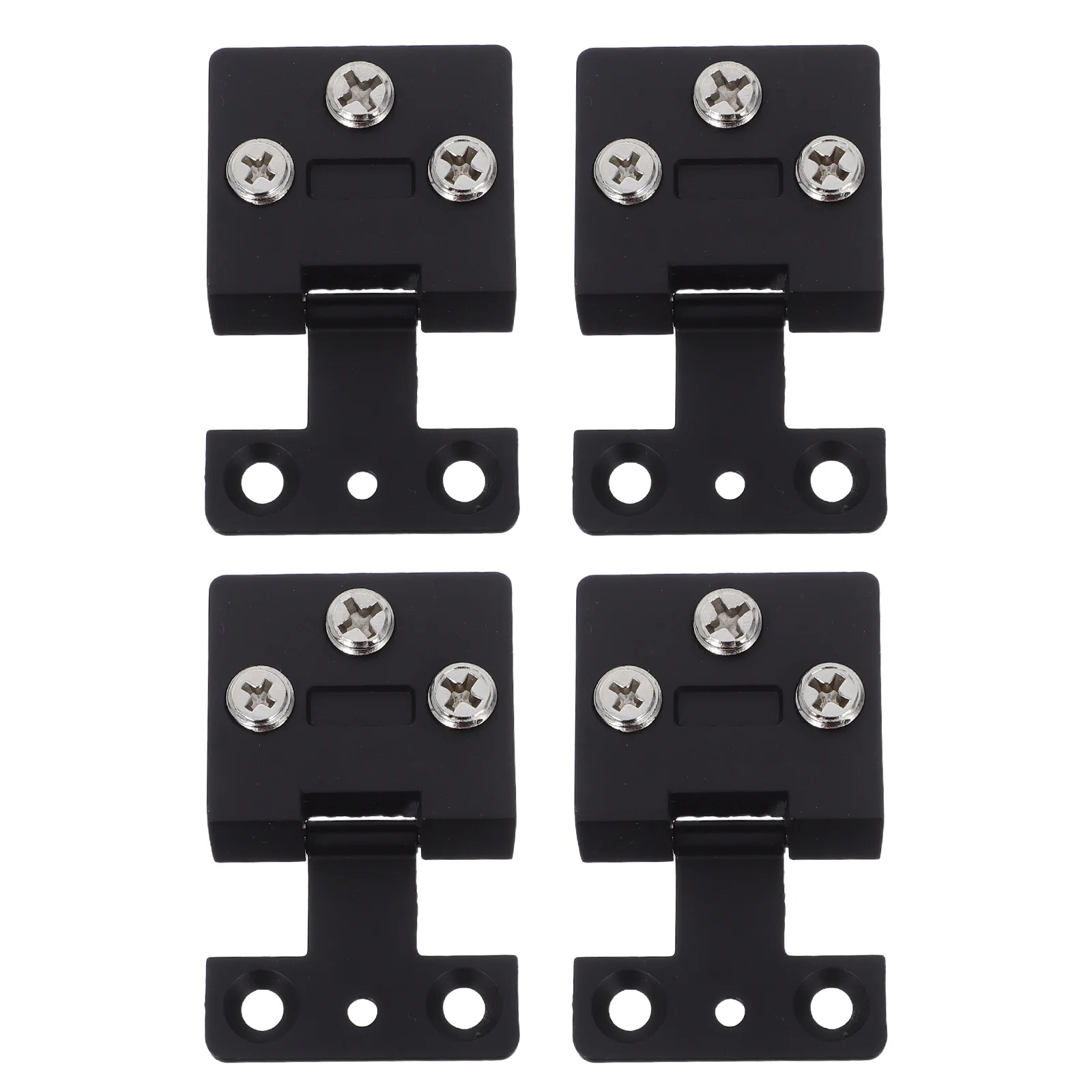 

4pcs Door Hinges For 3-8Mm Tempered Glass No Drill Stainless Steel Hinge Hardware Smooth Closing Wine Cabinet Display Case Use
