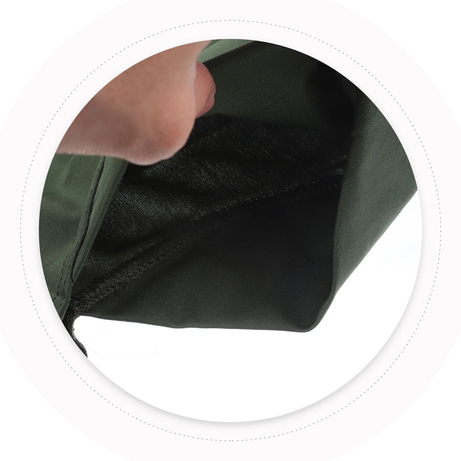 المرأة قابل للتعديل قبعة الحجاب الإسلامي 35x24 سنتيمتر الأخضر غطاء كامل الداخلية الحجاب وشاح تنفس الحليب الألياف النسيج التصميم الكلاسيكي