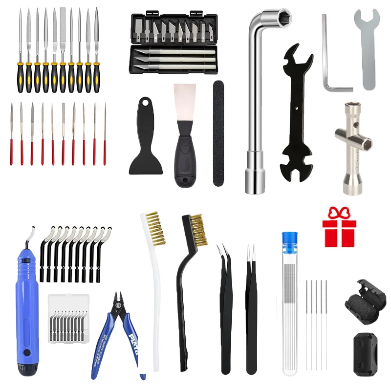 Creality 3D Printer Tool Kit Cleaning，Finishing and Printing Tool，Engraving Knife Kit DIY File Cutter Scraper 3D Printer Part
