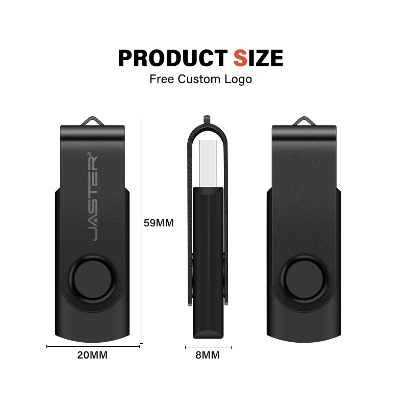 Speed High-capacity USB 3.0 Flash Drive 128GB Pen Drive 64GB Custom Logo Rotatable Memory Stick 32GB 16GB Business U Disk Gift