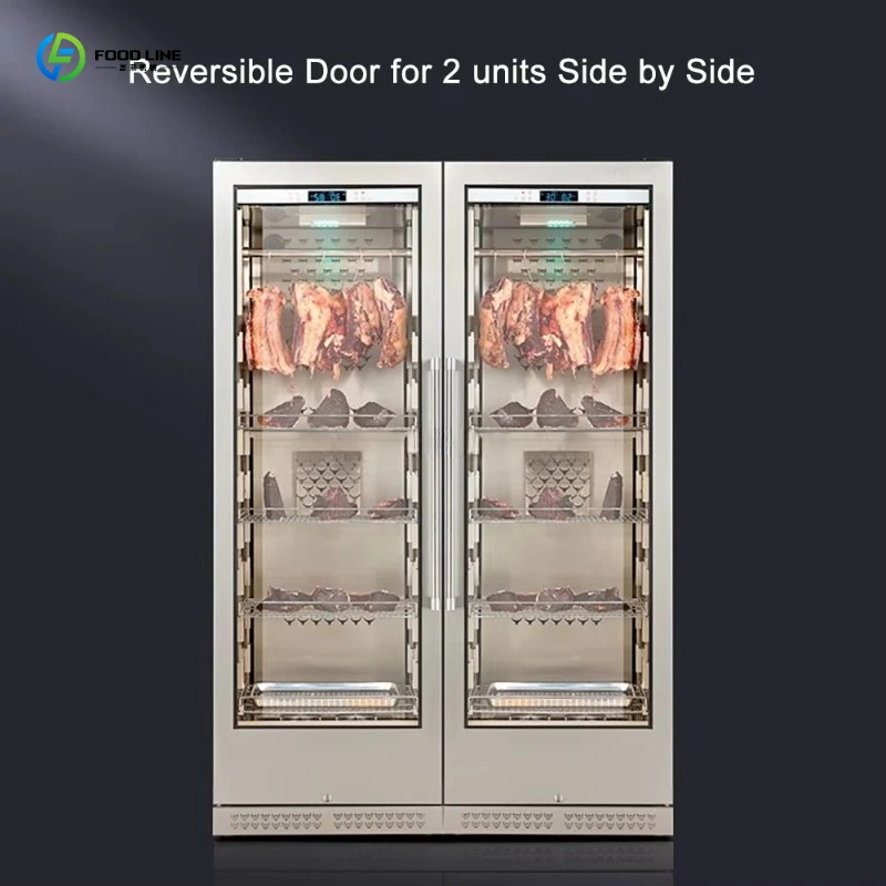 FL 2026 New Commercial Stainless Steel Steak Fridge Cabinet Humidity Control Meat Dry Ager Thawing Refrigerator Steak Beef