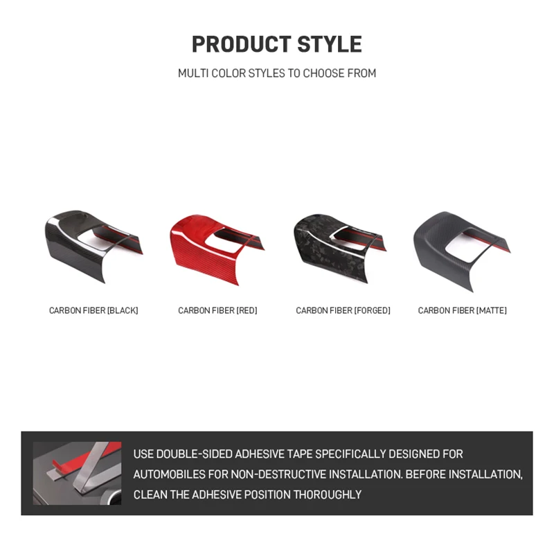 For Toyota GR Supra MK5 A90 A91 2019-2025 Real Carbon Fiber Car Rear Armrest Box Storage Frame Cover Trim Sticker Accessories - view 4