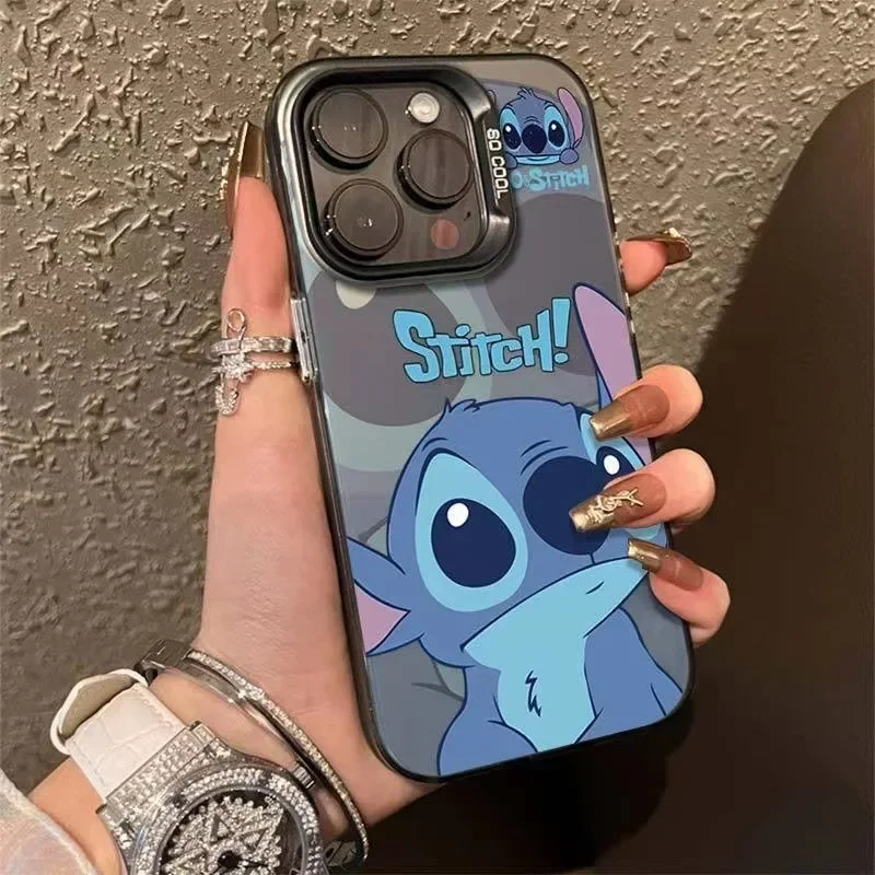 Cartoon Naughty Mobile Phone Case for Apple 16 15 14 13 Pro Promax Anti-fall, Anti-shock, Anti-wear, Cute, Color Silver Hardcase