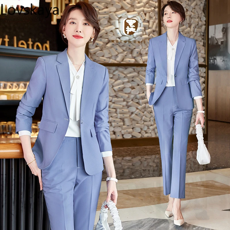 New Long sleeved Temperament Casual Suit Business Suit Manager Work Suit Coat Women's Autumn and Winter