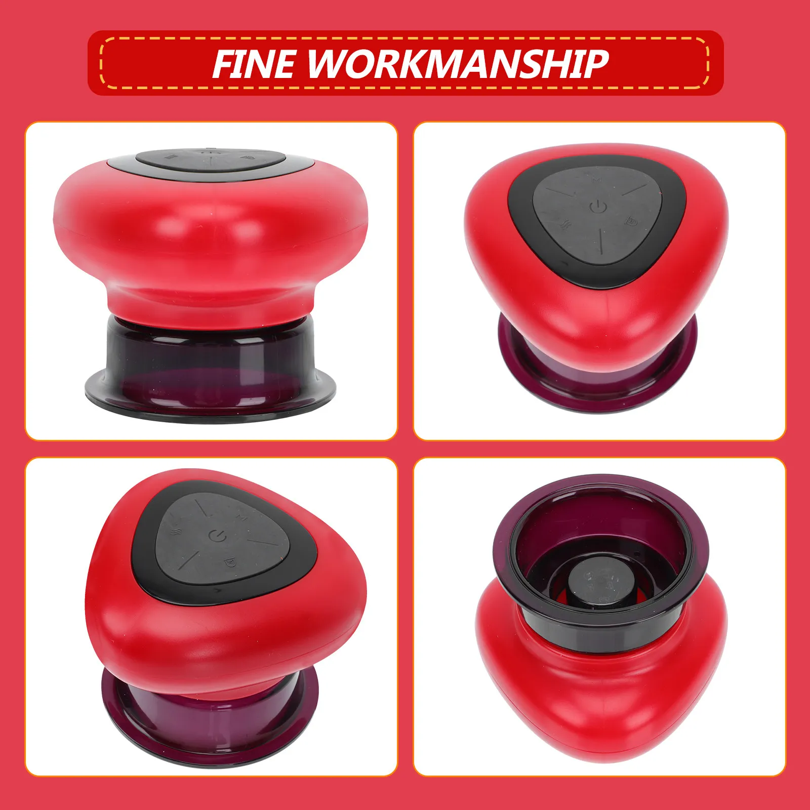 

1Pcs Electric Cupping Massager Flameless Vacuum Body Therapy Device for Scraping Acupoint Massage Pain Relief Portable Household