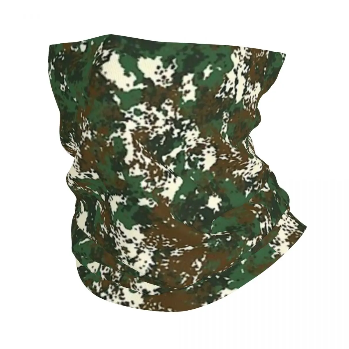 Flecktarn Camouflage Bandana Neck Gaiter Printed Wrap Scarf Multifunction Cycling Scarf Running Unisex Adult Washable