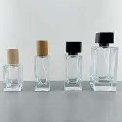 30ml 35ml 50ml 100ml Clear Premium Glass Perfume Bottles Empty Spray Bottle Crimp Nick Perfume Bottle Bayonet Bottle Atomizer