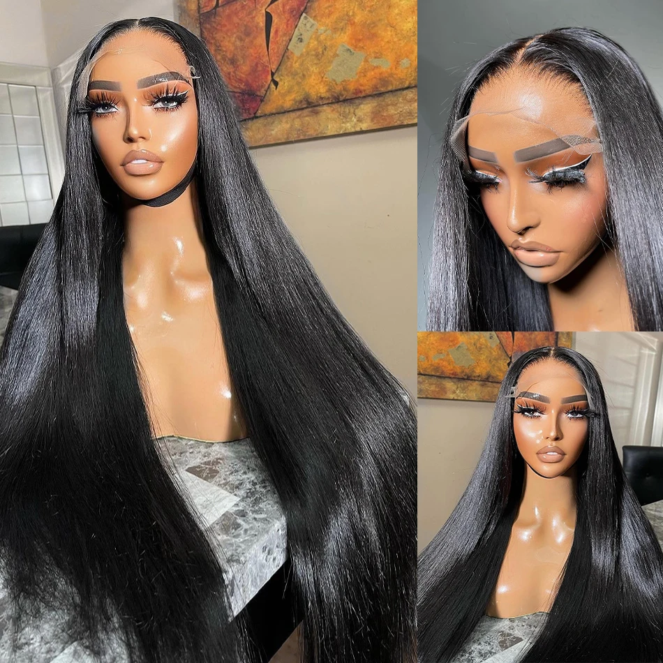 

30 40 Inch Straight Lace Front Wigs Human Hair 360 Full Lace Wigs For Women Brazilian Pre Plucked 13x4 13x6 Hd Lace Frontal Wig