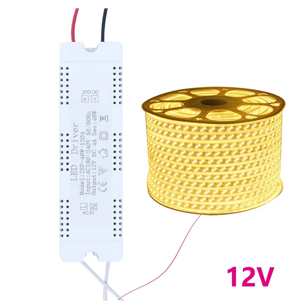 Imagem -06 - para dc 12v Led Driver Transformador de Iluminação 6w 12 18 24 36 48 60 para Tira Melhoria da Casa Fonte Alimentação Adaptador Luz Ac240