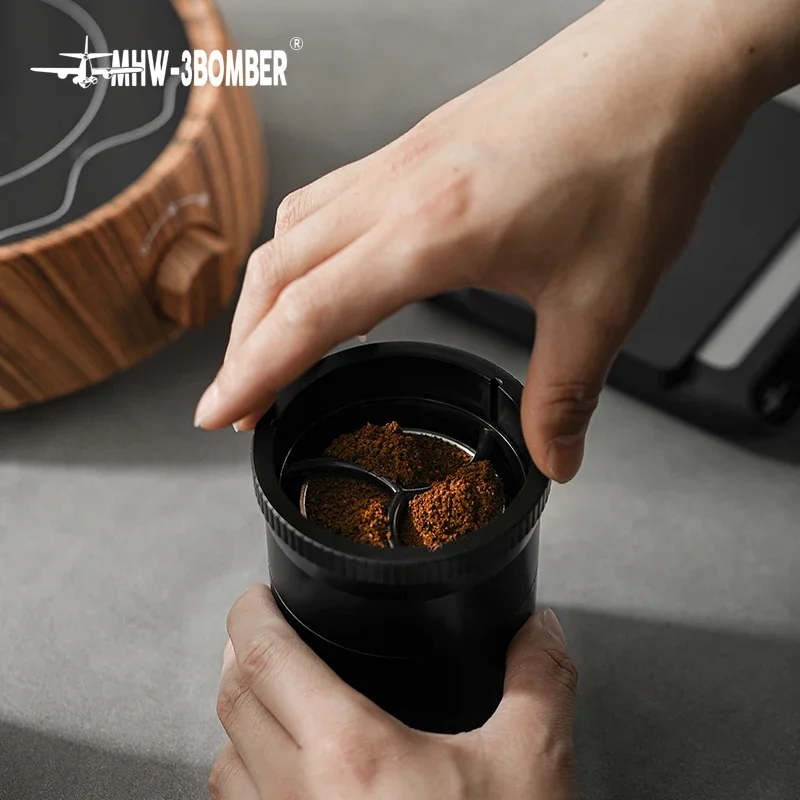 MHW-3BOMBER Moka Pot Distributor ABS Durable Adaptive Height Coffee Distributing Leveler Tools Camping Home Barista Accessories