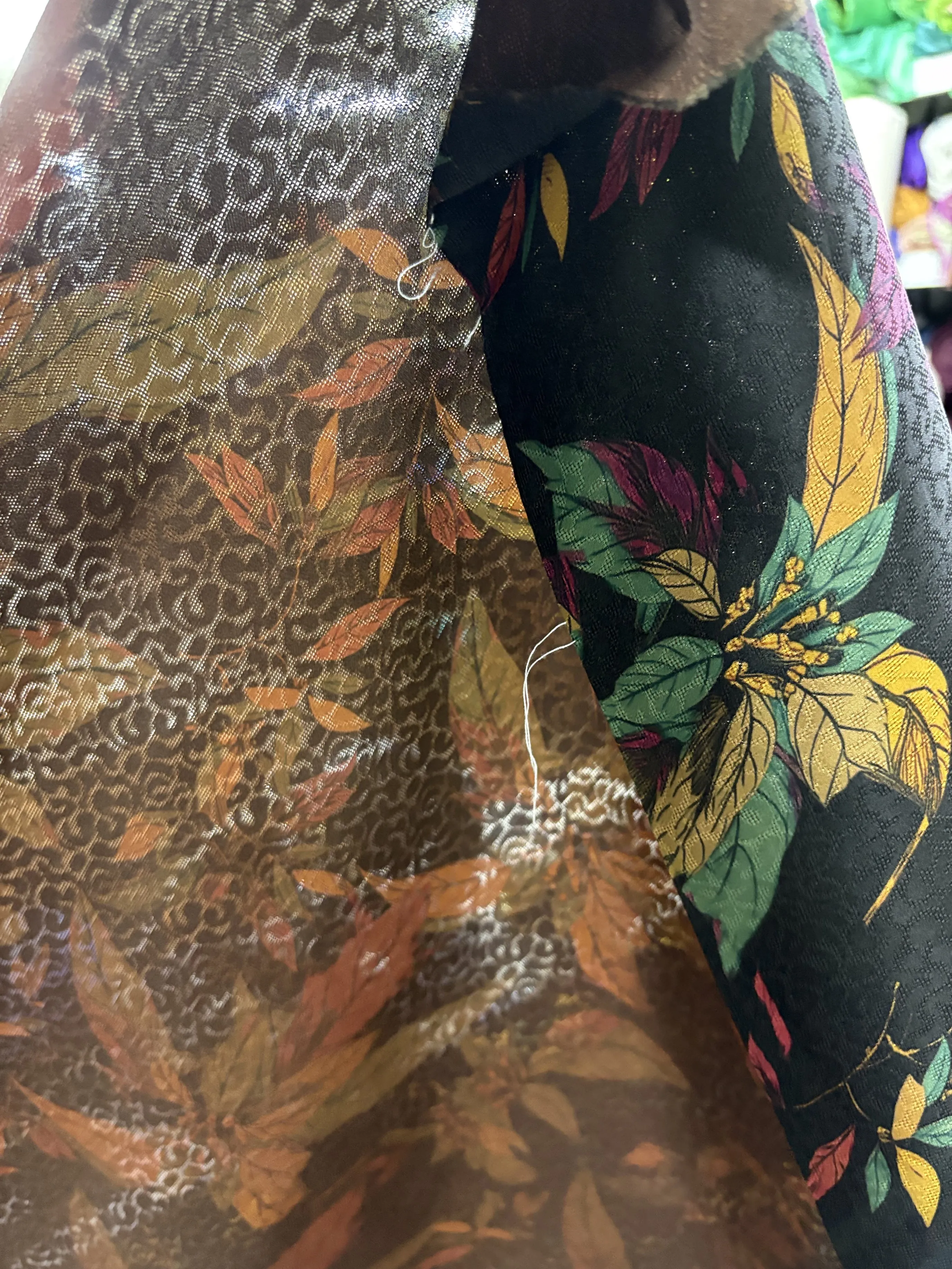 Silk Flower Luo Xiangyun Yarn Fabric Silk Transparent Luo Top Cheongsam Dress Flower Luo Red Cloud Yarn Fabric