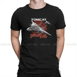 F-14 Tomcat Fighterjet Classic Round Collar TShirt Top Gun Maverick Film Pure Cotton Classic T Shirt Men Clothes