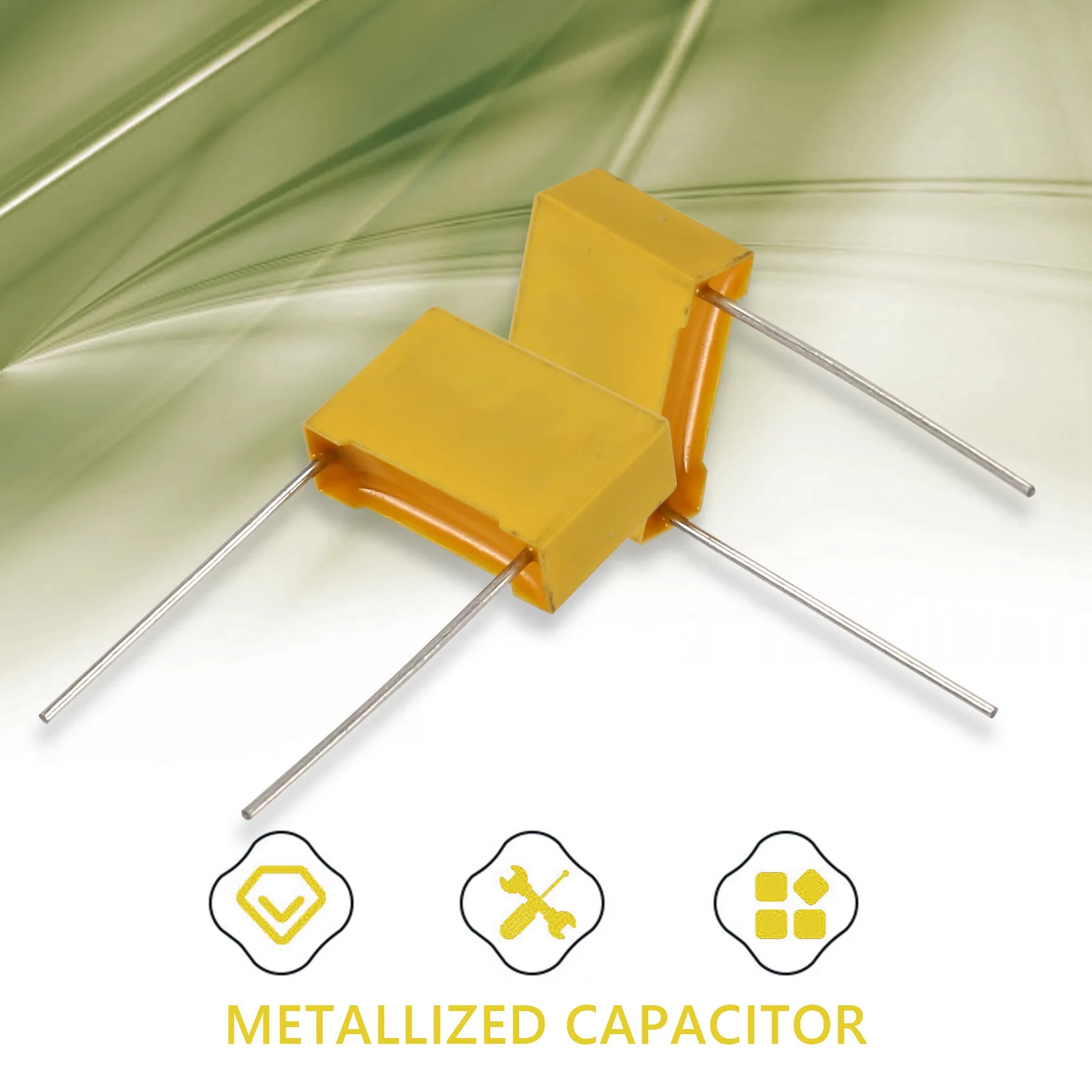 ポリプロピレン安全コンデンサ、acコンデンサ、275v、0.22uf、mpx、10個