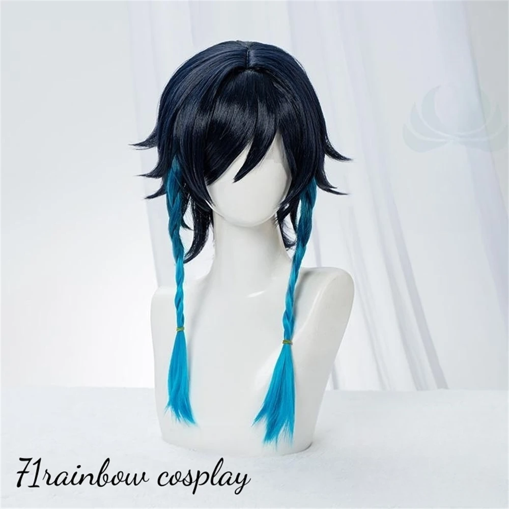 

Barbatos Venti Cosplay Wig Genshin Impact Barbatos Cosplay Venti Hair Christmas Cos Wigs