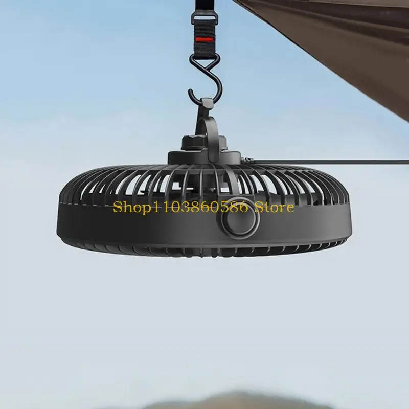 242A Vehicle Cabin Fan with Two Mount Styles 12V/24V ABS for Daily Commute Cooling
