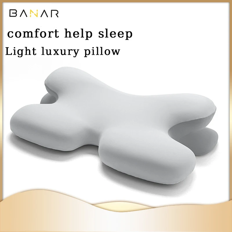 

Non pressure face beauty neck pillow, slow rebound memory cotton pillow, easy sleep aid memory pillow, cervical pillow, airplane