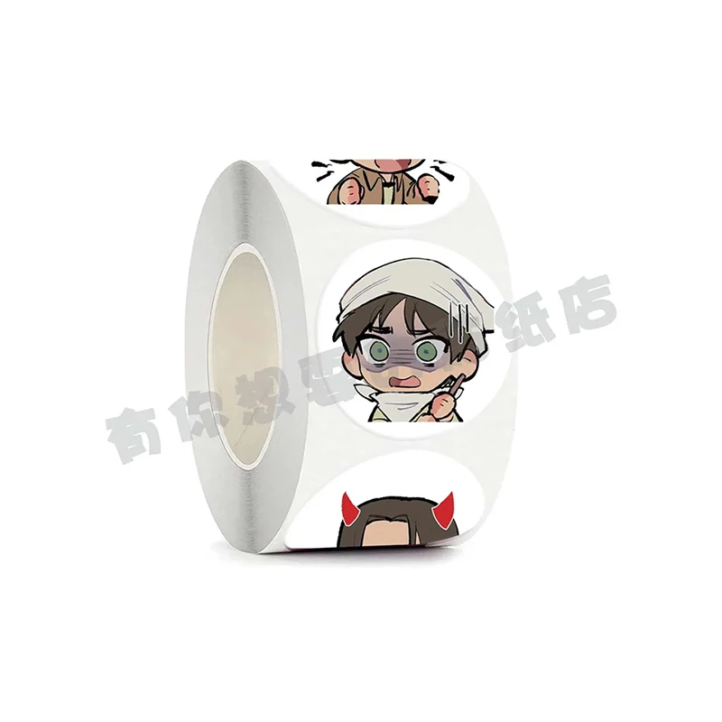 Attack on Titan Animation Comic Peripheral Toy Eren Jaeger Sticker Paper Tape 500 Pics Luggage Guitar Skateboard