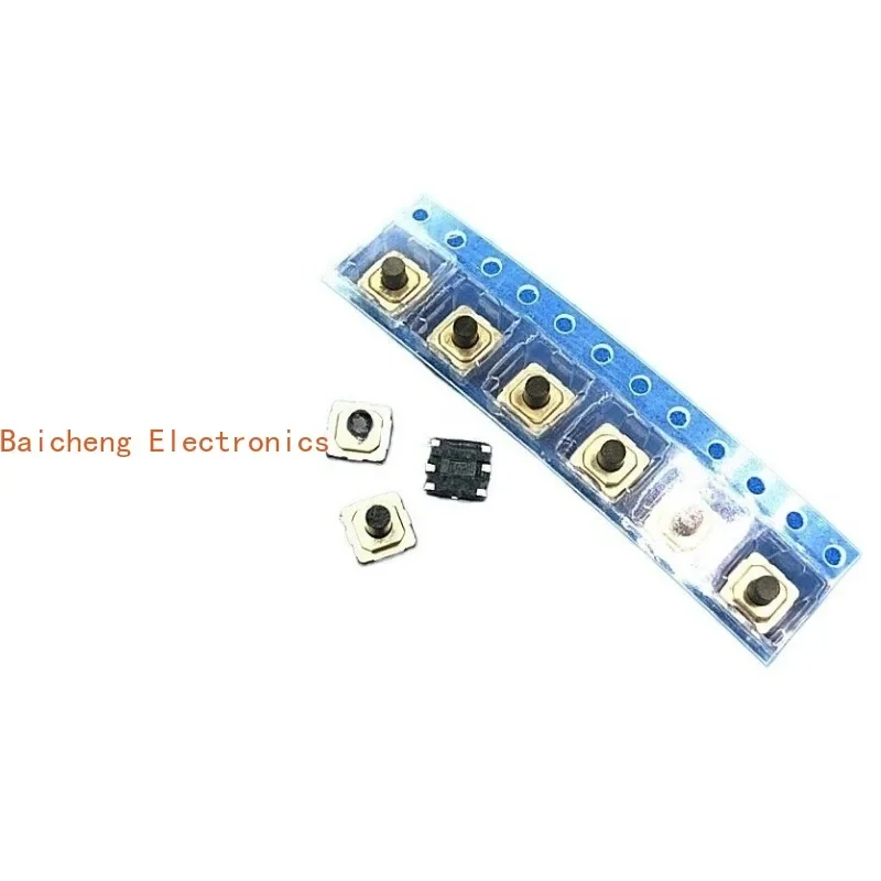 100pcs 4 * 4 * 3.1 SMT 6/4-pin waterproof and dustproof touch button switch micro movement