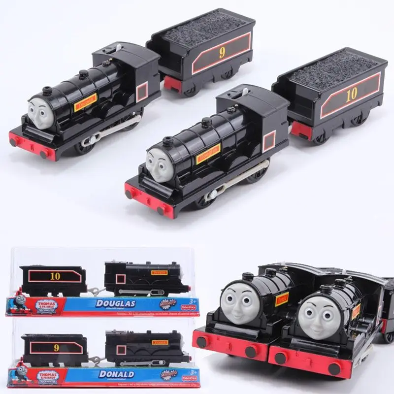 Trem Elétrico Thomas & Friends Trackmaster Donald Douglas, Brinquedos Educativos para Meninos, Modelos de Veículos Ferroviários, Presente de Aniversário