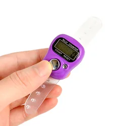 Mini Digit LCD Digital Golf Finger Hand Ring Stitch Marker Row Tally Electronic Counter Clicker For Sewing Knitting Weave Tool