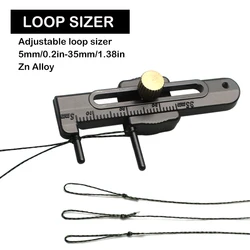 Carp Fishing Full Metal Fishing Hook Knotting Tool Carp Fishing Hair Rig Adjustable Loop Sizer Tools For Carp Terminal Tackle