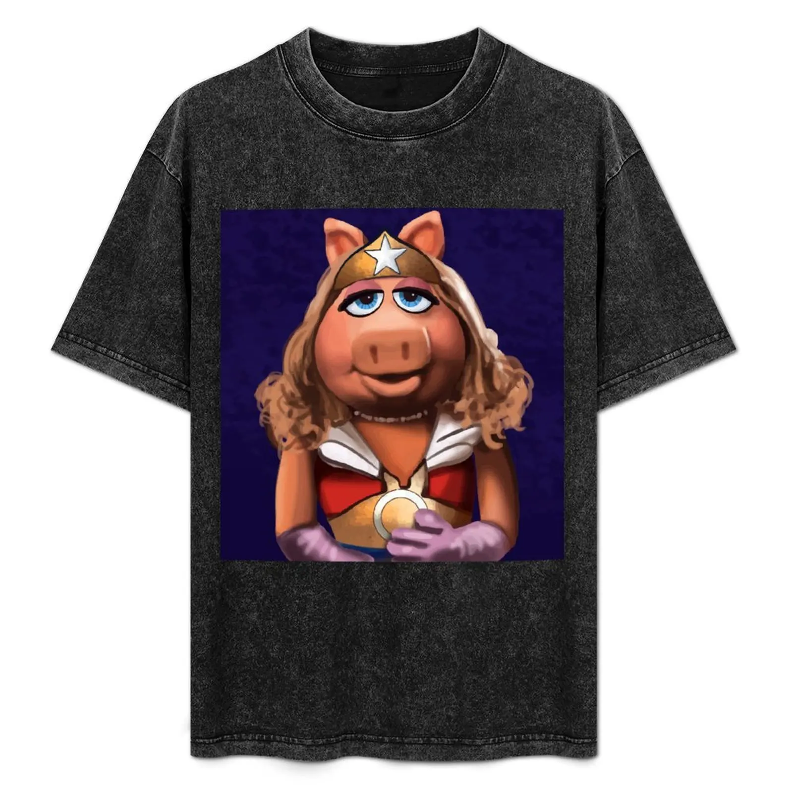 

Miss Puppet Character Piggy Cool Gifts T-Shirt Athletic Fit Sports Short Sleeve Top