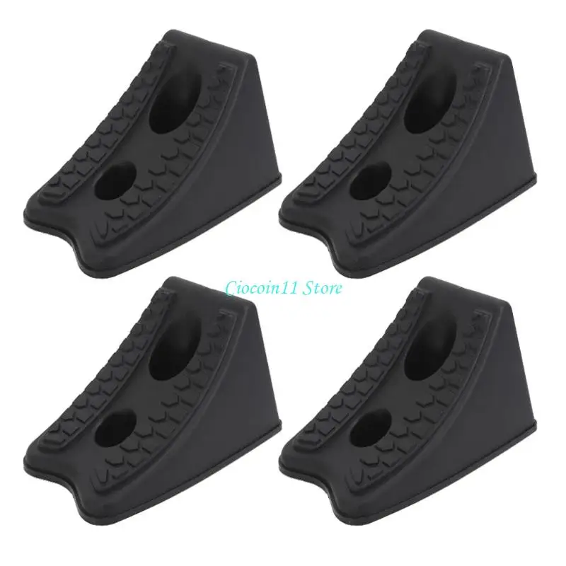 Y1UB 4 Pieces Polymer Wheel Chocks For Camping Trips And Outdoor Activities