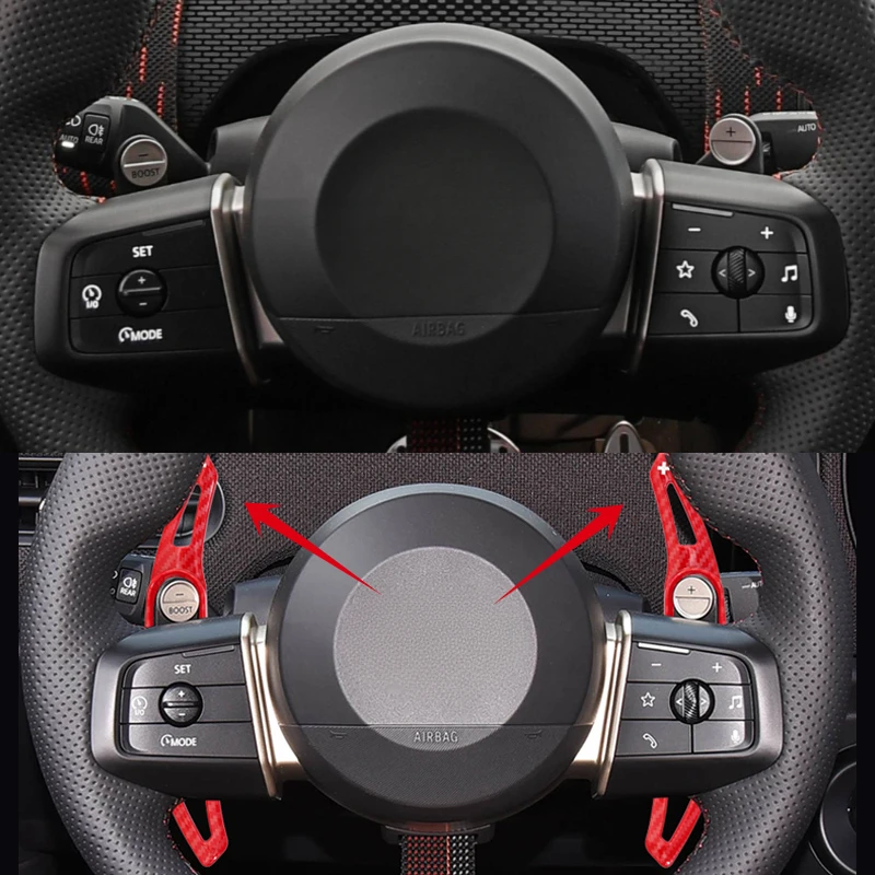 

Car Steering Wheel Shift Paddle DSG Extension For Mini Cooper S Countryman U25 F65 F66 2024 2025 ABS Trim Accessories