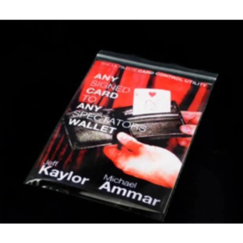 Any Card to Any Spectator\'s Wallet (DVD + Gimmick) Magic Tricks Signed Card Appearing in Wallet Magia Close Up Illusion Props