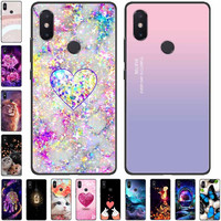 Soft Case For Xiaomi Mi 8 / Mi8 Pro / 8Lite Cover Silicone Luxury Cartoon Bumper for Xiaomi MI 8 Lite / 8SE SE Phone Shells