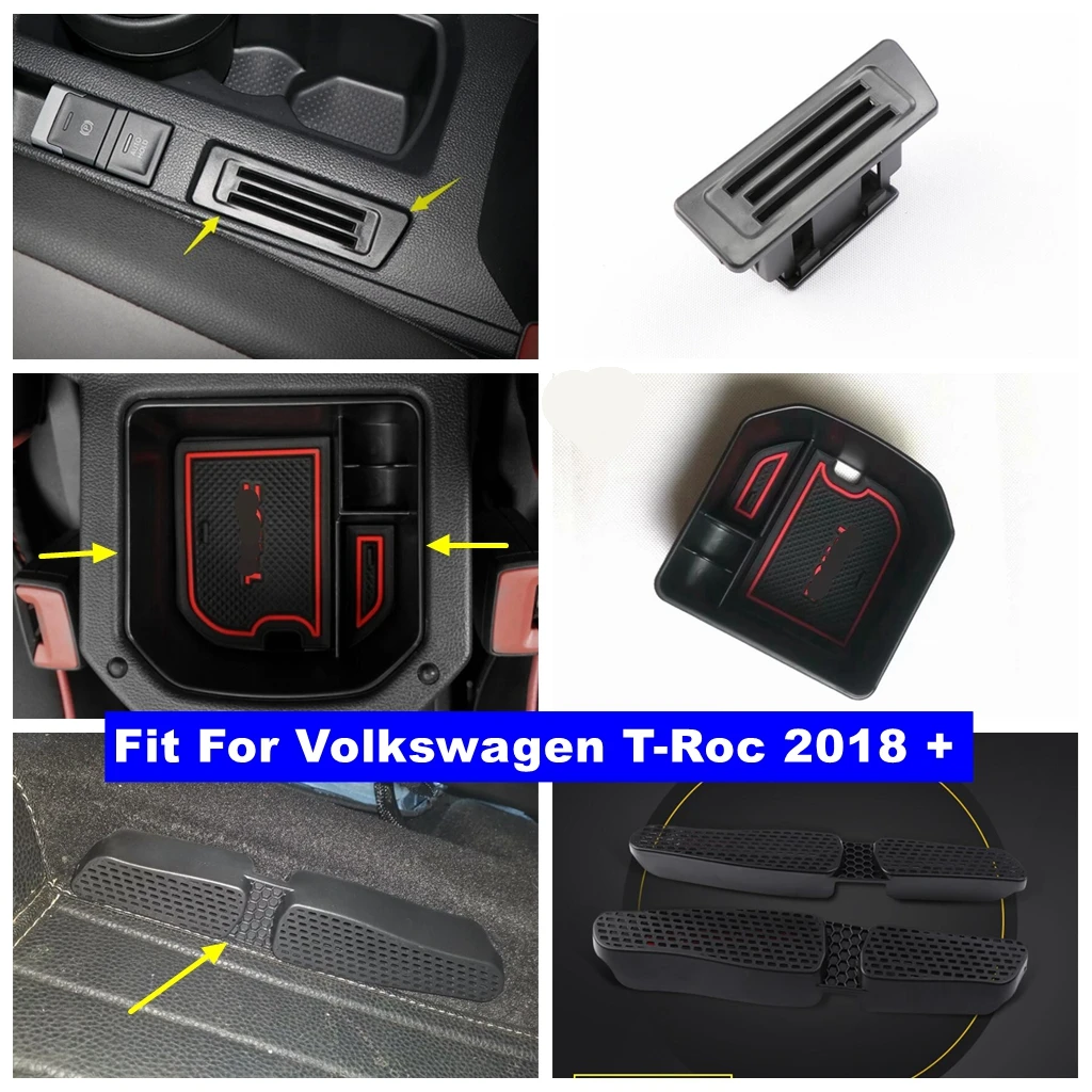 

Center Console Armrest Container Box Card Storage Bank Seat Under Floor Air AC Duct Vent Outlet For VW T-Roc T Roc 2018 - 2022