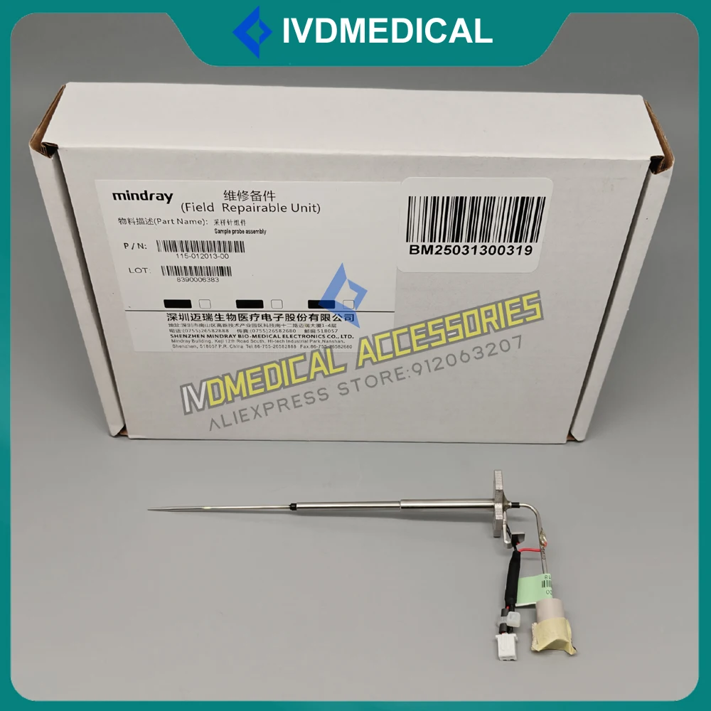 Original Mindray 115-012013-00 CL-1000i CL-1200i CL-2000i CL-2200i Sample Probe Needle Assembly