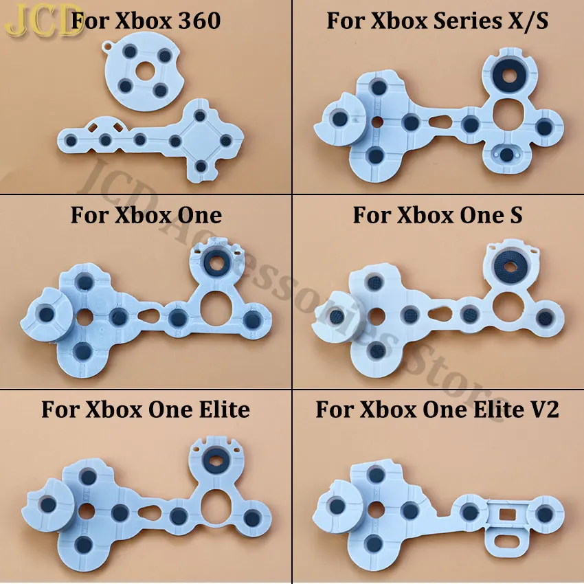 

JCD Silicone Conductive Rubber Button For Xbox One Slim Elite 1 2 Controller D-pad Contact Key Button For Xbox 360 Series X S