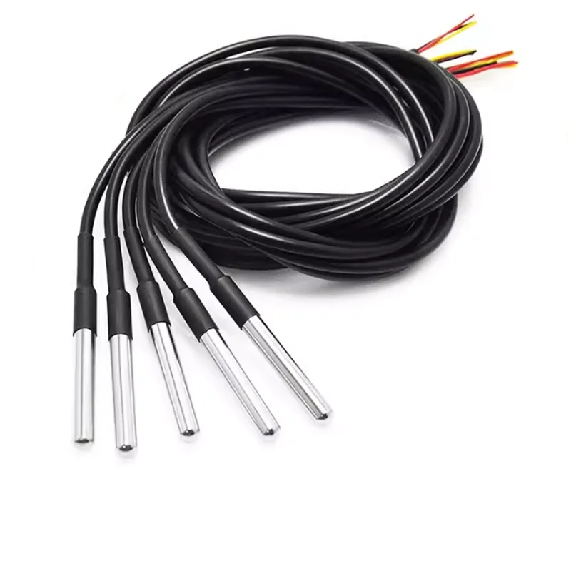 Водонепроницаемый датчик температуры DS18b20/LM35DZ, инкапсулированный из нержавеющей стали, датчик температуры, водонепроницаемый провод