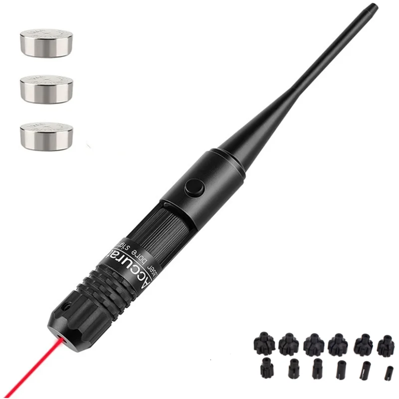 Tactical Universal Red Green Laser Bore Sight Kit 12 Adapters .177 .22 to 12GA Laser Collimator Boresighter - view 3