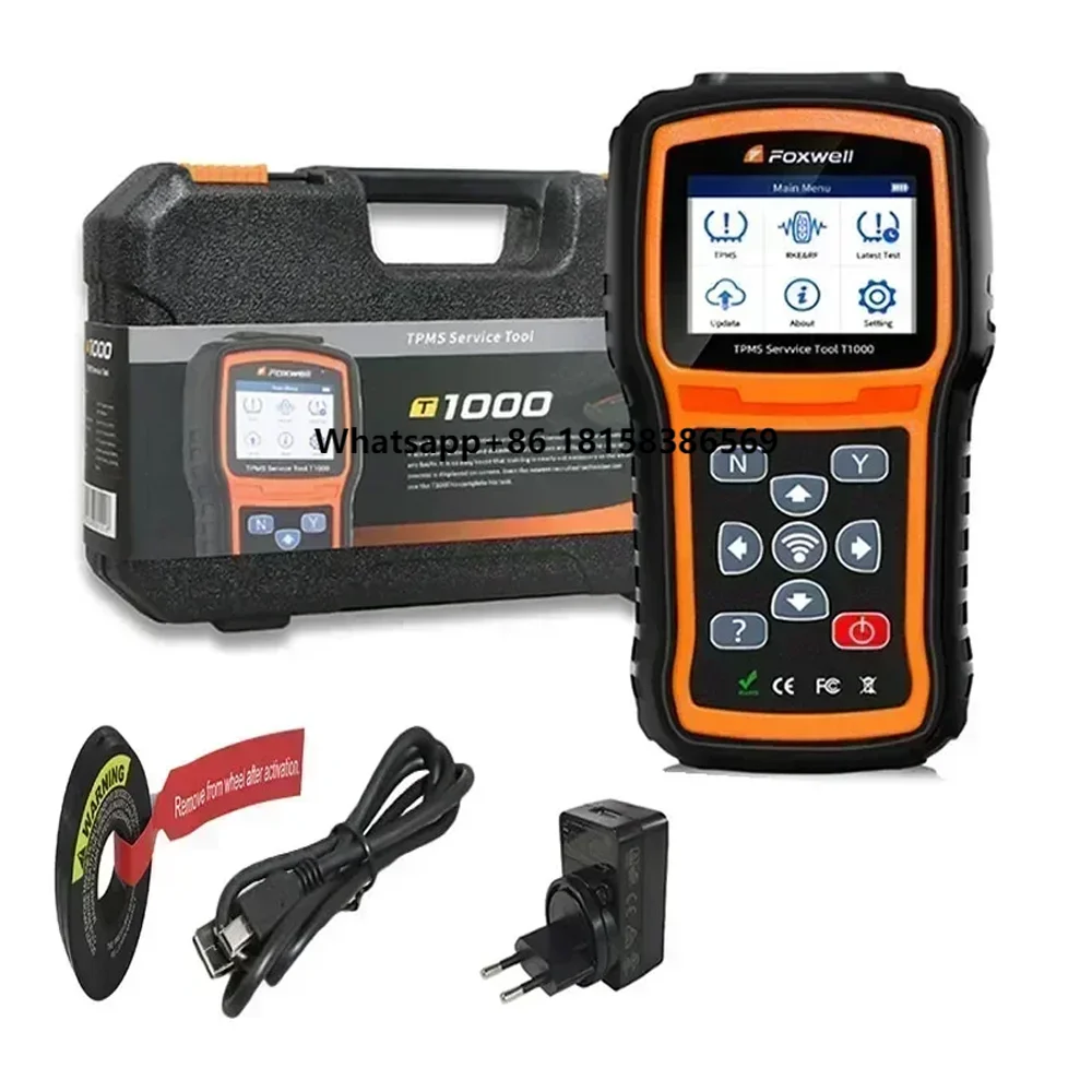 

Brand New Foxwell T1000 TPMS Tool Support 315MHZ 433MHZ Sensors Programming Activate Key FOB Tire Pressure Monitoring System