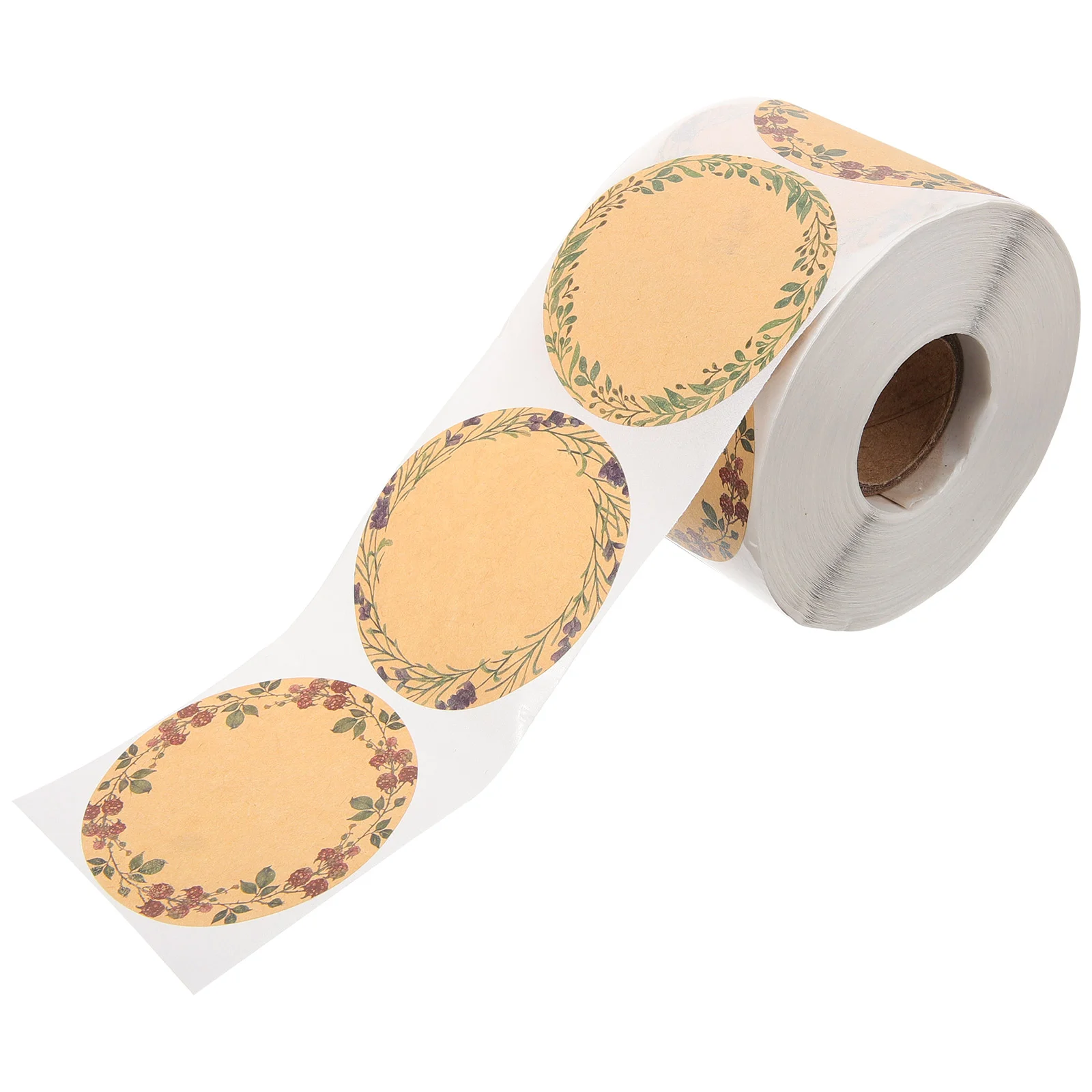 

Label Sticker Scrapbook Stickers Labels Sealing Canned Gift Wrapping Package Self-adhesive Kraft Paper