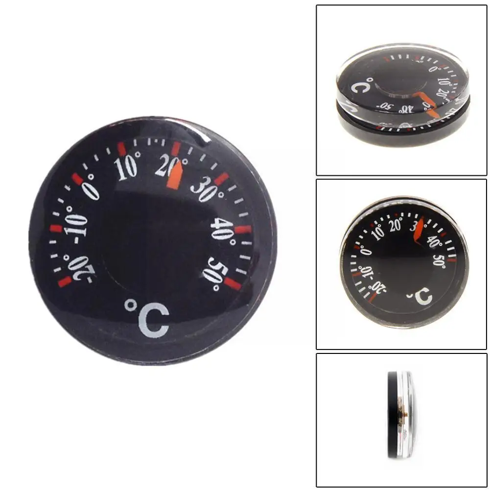 Mini Round Diameter 20mm Plastic Pointer Degrees Celsius Waterproof Dropship Thermometers K6U2