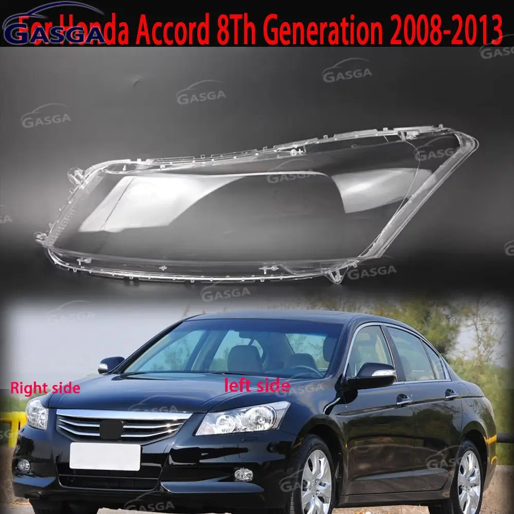 

For Honda Accord 8Th Generation 2008-2013 Car Front Headlamps Cover Shell Waterproof Clear Headlight Lens