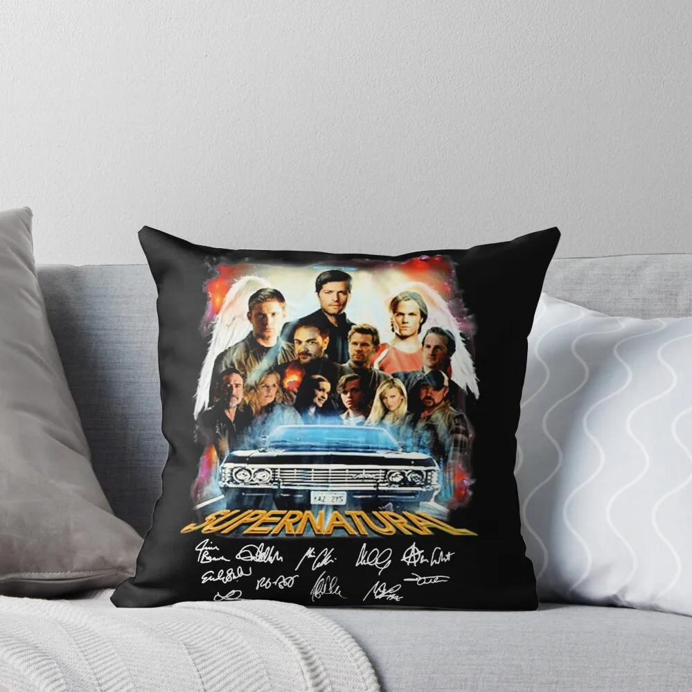 

Supernatural Characters Throw Pillow Decorative Cushion Decorative Cushions For Living Room Anime pillow