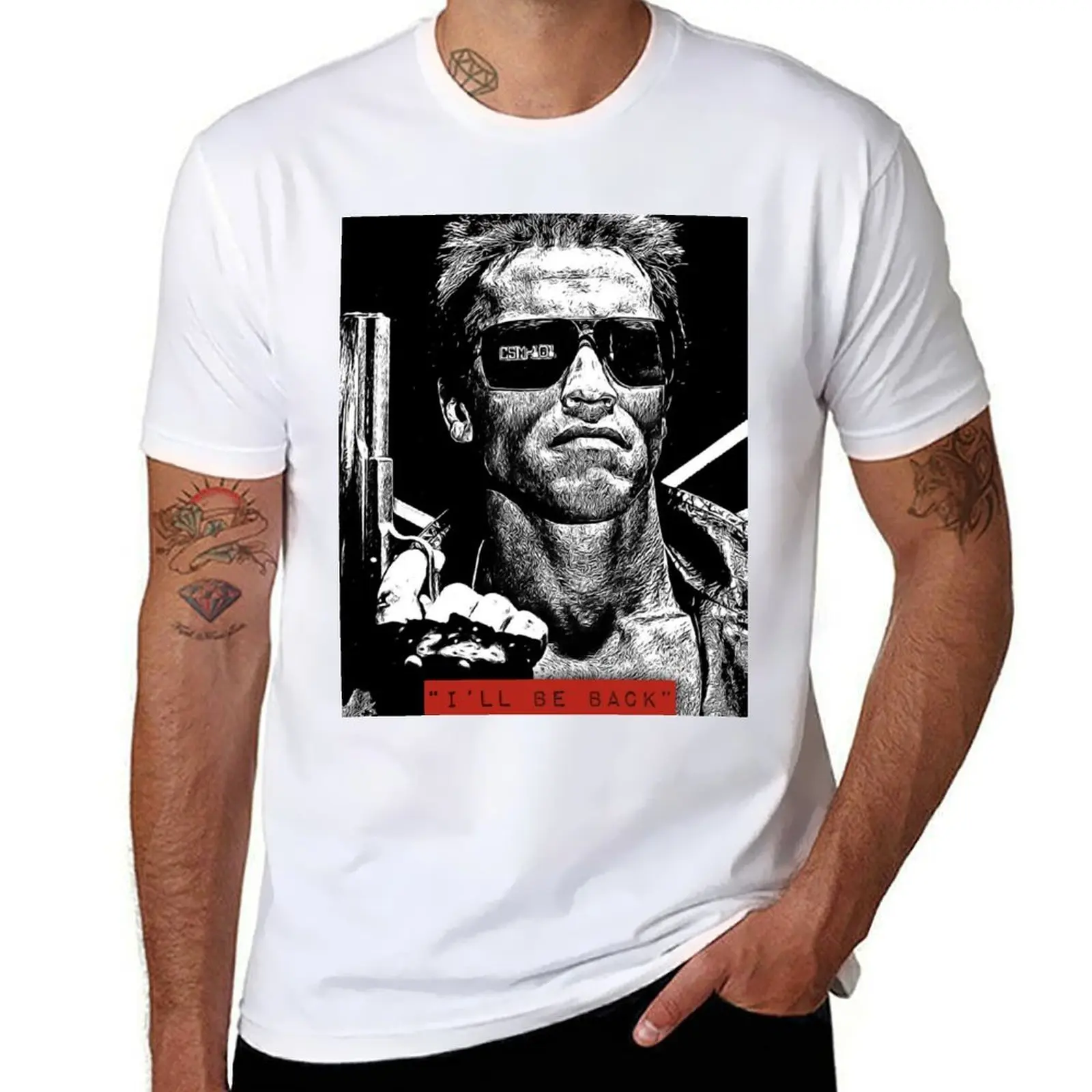 

The Terminator T800 Model 101, I'll be back T-Shirt t shirts for man pack cotton essential t shirt T-Shirt