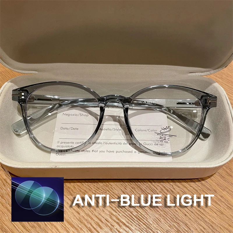 ISLINO TR90 Anti Blue Light Reading Glasses Women Photochromic Prescription Glasses Frame Luxury Hyperopia Myopia Eyewear