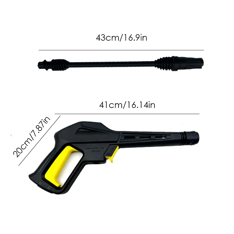 KARCHER K2-K7 Spezielle Ersatz-Hochdruckreinigerpistole mit einstellbarer Verlängerungslanze, Reinigungswerkzeug für mehrere Szenarien – Detail 2
