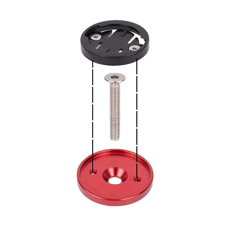 Fahrradcomputerhalter, Fahrrad-Stoppuhr-GPS-Halterung, Vorbau-Top-Cap-Computerhalter, Telefonhalter für Garmin Bryton Cateye Teile〔CC33〕 – Detail 8