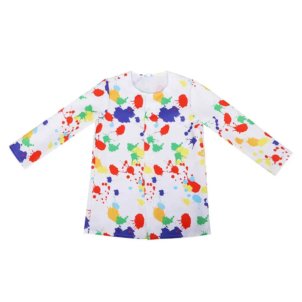 Kids Painter Cosplay Dress Costume Outfits Boy Girls Shirt Coat Hat Set Clothing Children Halloween Carnival Party Disguise Suit